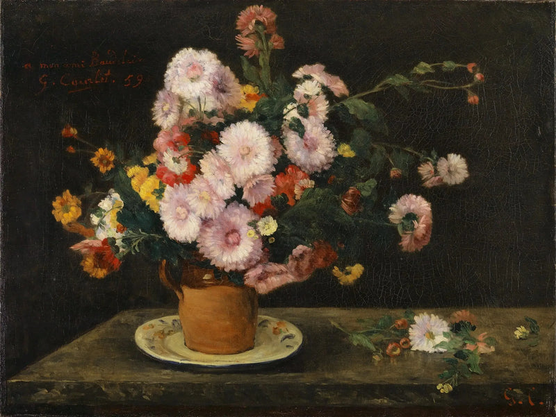 Buquê de cravos - Gustave Courbet