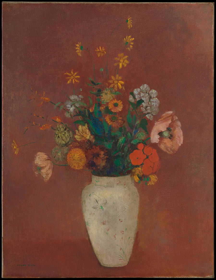 Buquê em um vaso chinês - Odilon Redon