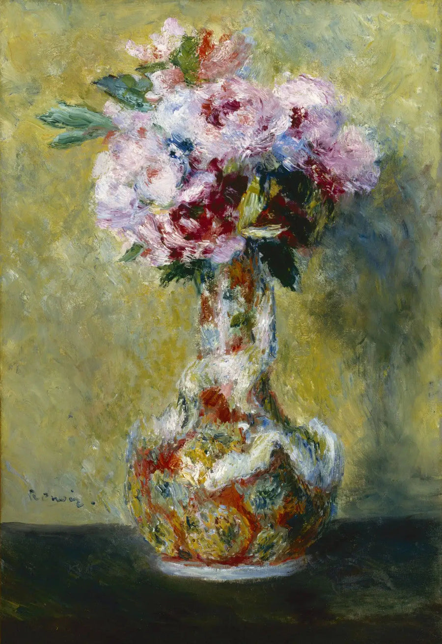 Bouquet em um vaso - Pierre-Auguste Renoir