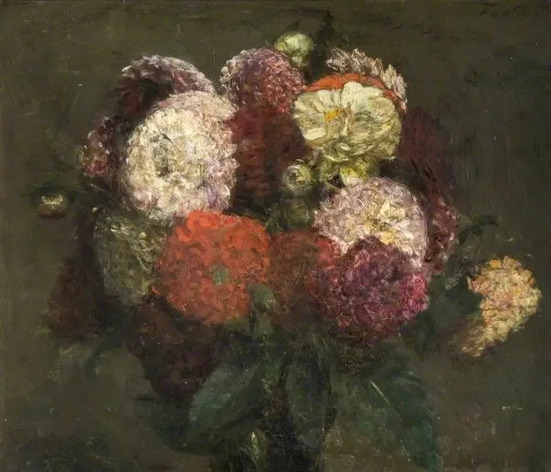 Buquê de Dálias - Henri Fantin-Latour
