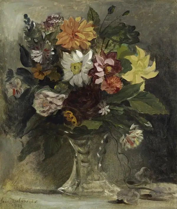 Buquê de flores - Eugène Delacroix
