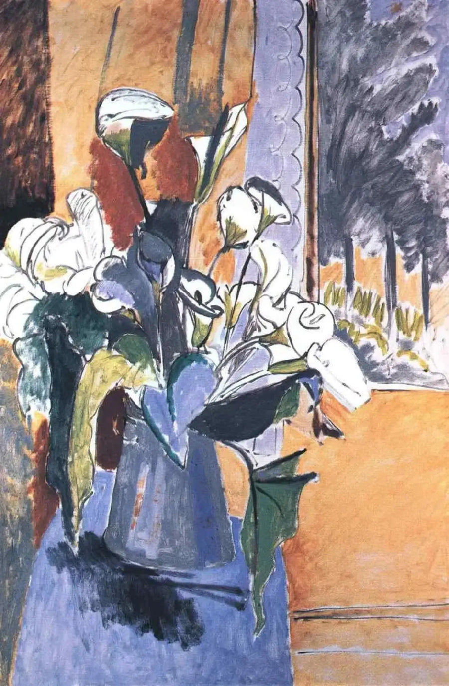 Bouquet de flores em uma varanda - Henri Matisse