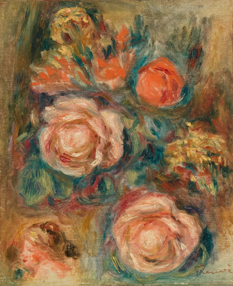 Buquê de rosas - Pierre-Auguste Renoir