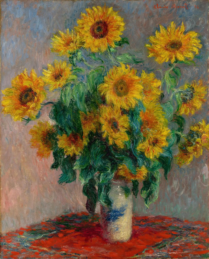 Buquê de girassóis - Claude Monet
