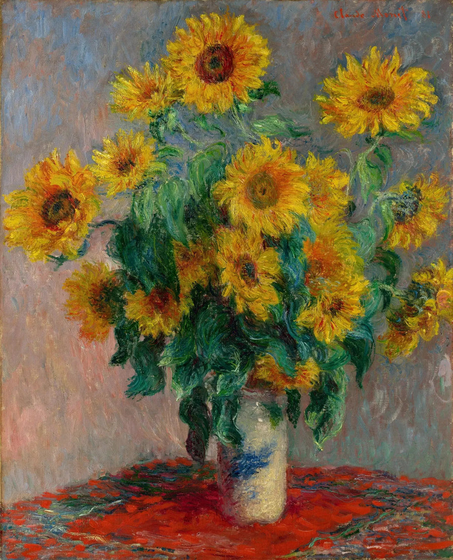 Buquê de girassóis - Claude Monet