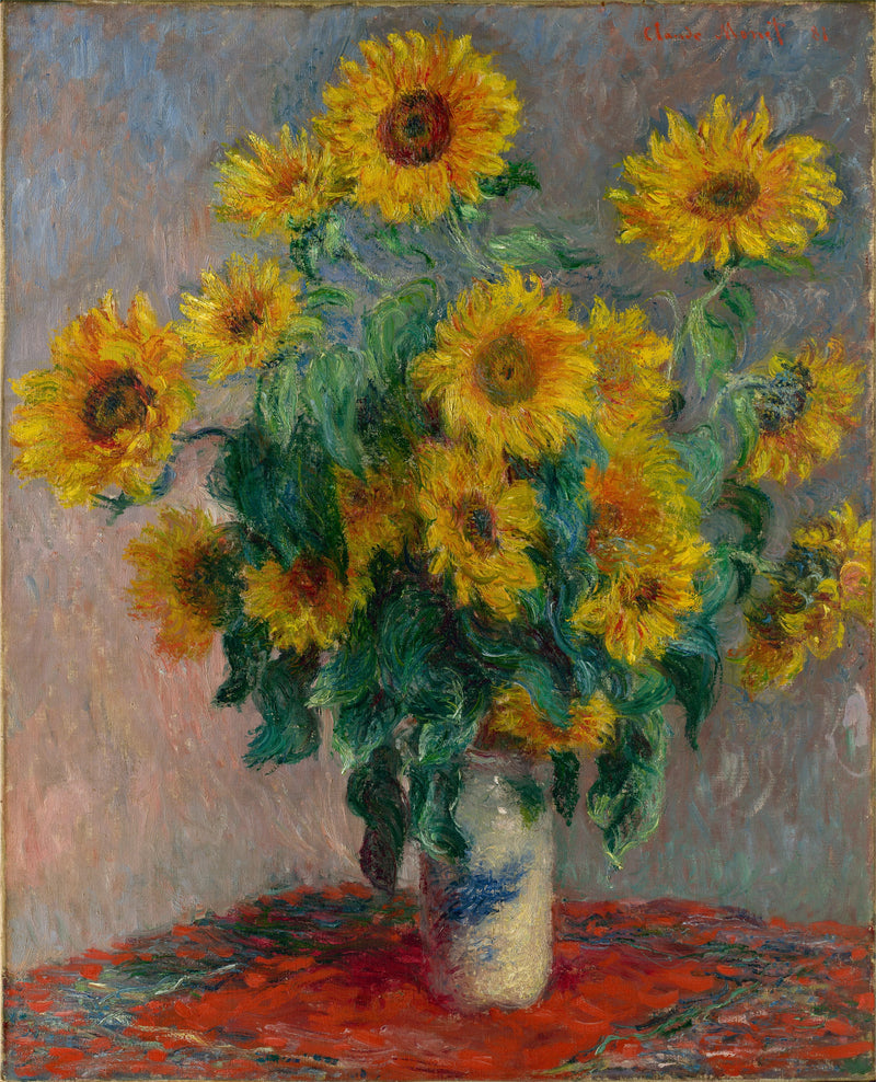 Buquê de girassóis W628 - Claude Monet