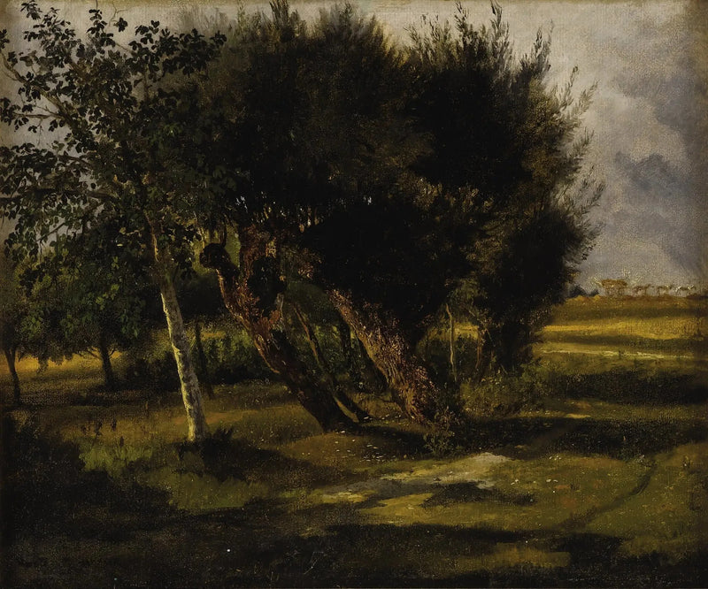 Buquês de árvores na pradaria - Rosa Bonheur