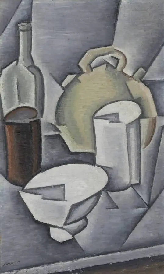 Garrafa e jarra - Juan Gris