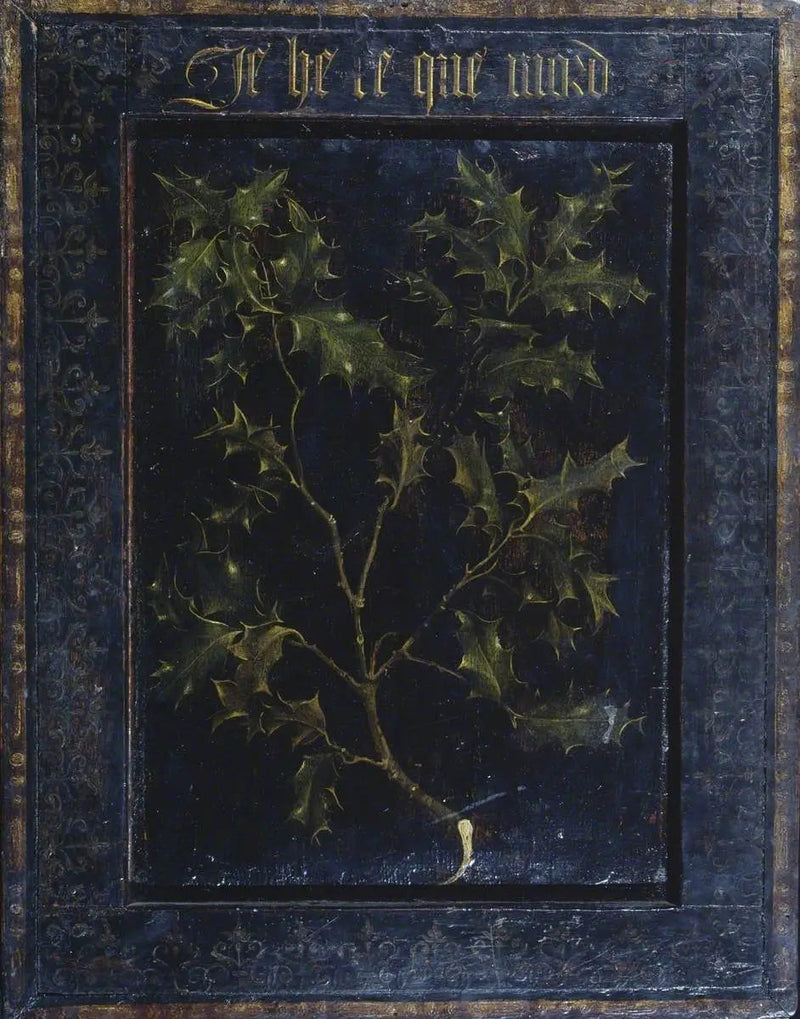 Ramo de azevinho (verso) - Rogier van der Weyden
