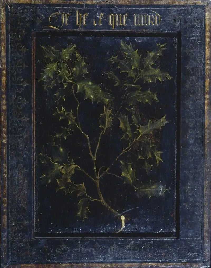 Ramo de azevinho (verso) - Rogier van der Weyden
