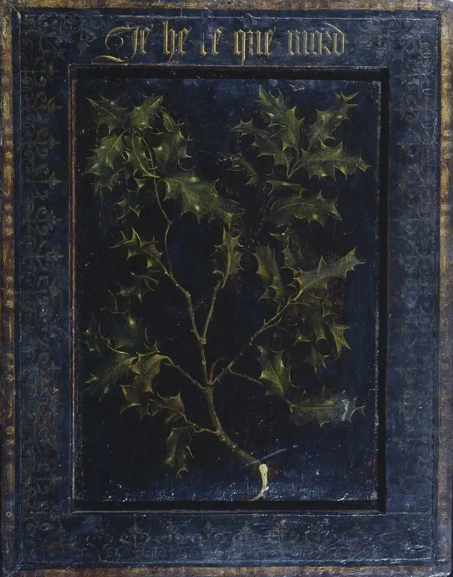 Ramo de azevinho (verso) - Rogier van der Weyden