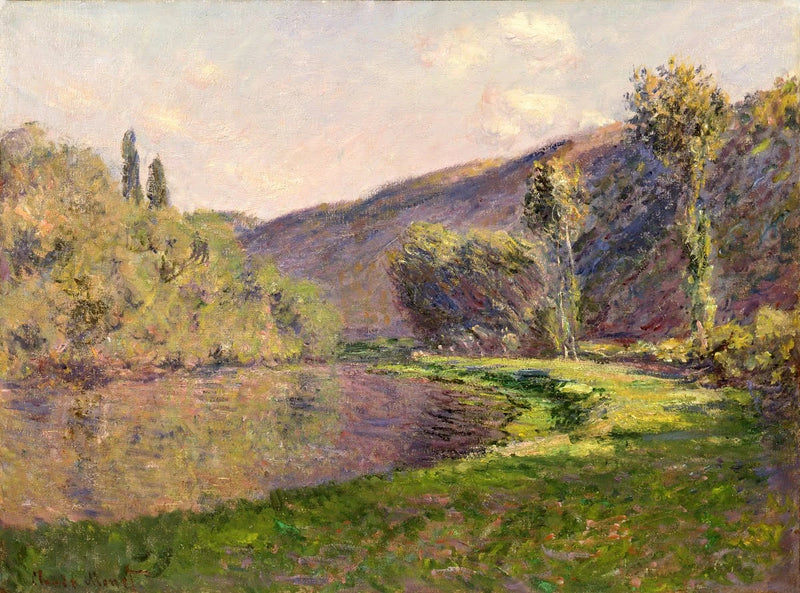 O Braço de Jeufosse, efeito de fim de tarde - Claude Monet