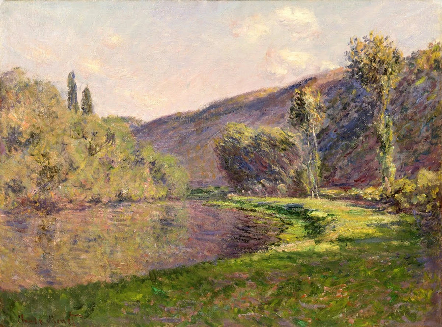 O Braço de Jeufosse, efeito de fim de tarde - Claude Monet