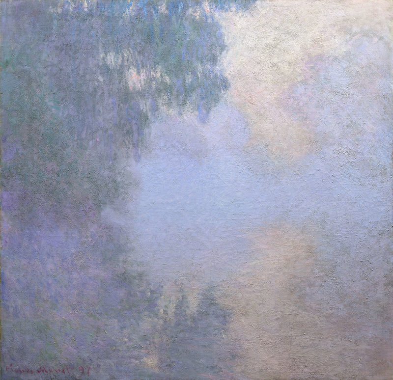 Bras de Seine perto de Giverny, névoa, Chicago W1475 - Claude Monet