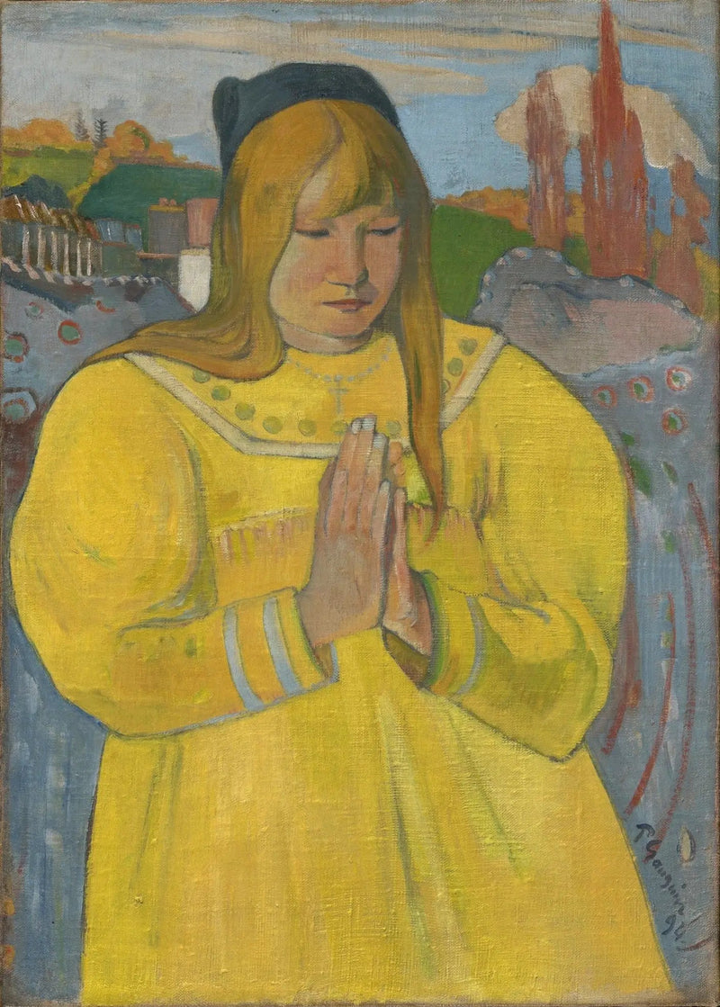 Bretonne em oração - Paul Gauguin