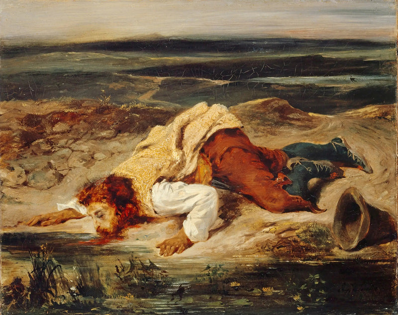 Brigão ferido - Eugène Delacroix