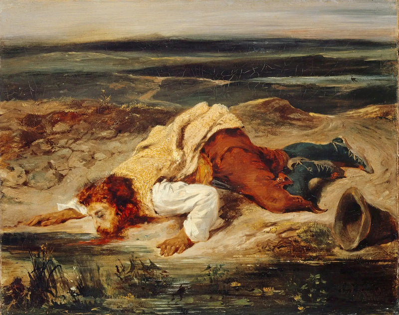 Brigão ferido - Eugène Delacroix