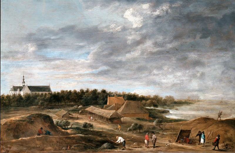 Fábricas de tijolos perto de Hemiksem - David Teniers, o Jovem