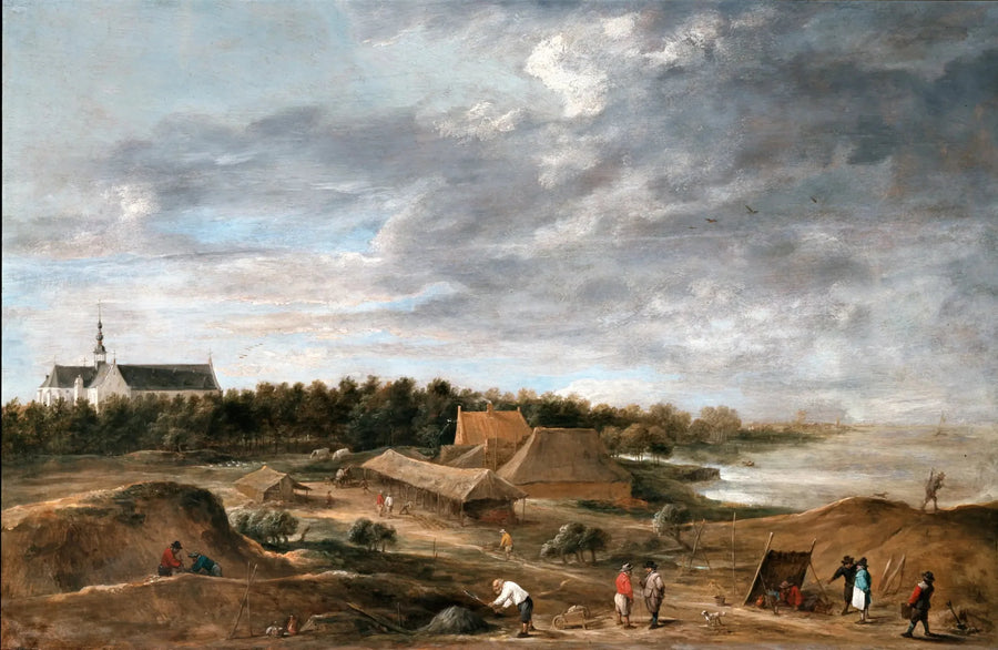 Fábricas de tijolos perto de Hemiksem - David Teniers, o Jovem