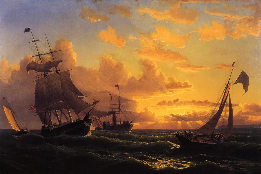 Brise fresca de Sandy Hook - William Bradford