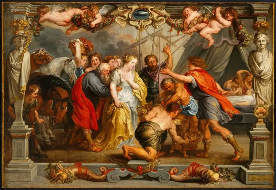 Briseis retornando a Aquiles - Peter Paul Rubens