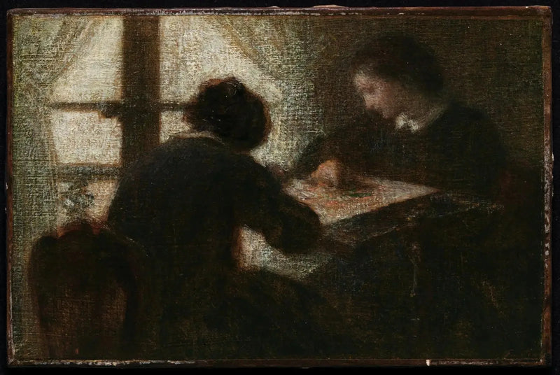  Bordadeiras diante de uma janela - Henri Fantin-Latour