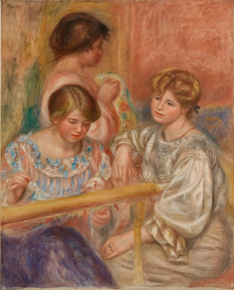 As Bordadeiras - Pierre-Auguste Renoir