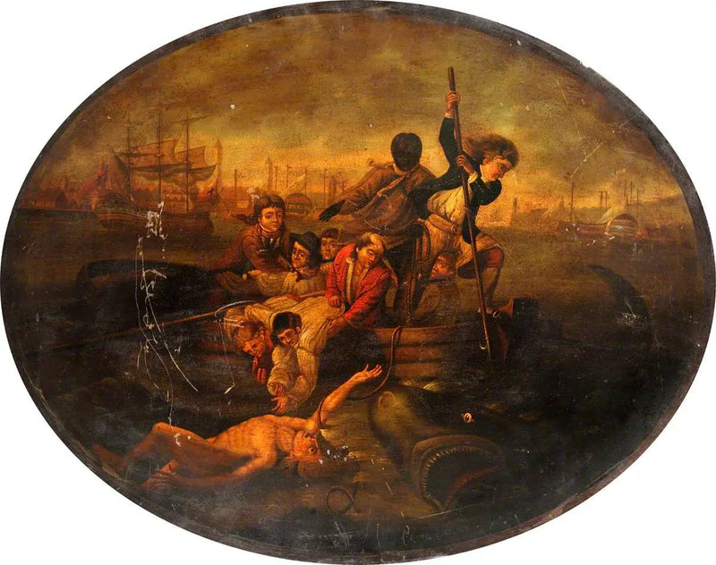 Brook Watson atacado por um tubarão no porto de Havana, 1749 - John Singleton Copley