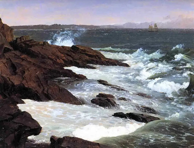Nevoeiro ao largo de Mont Désert - Frederic Edwin Church