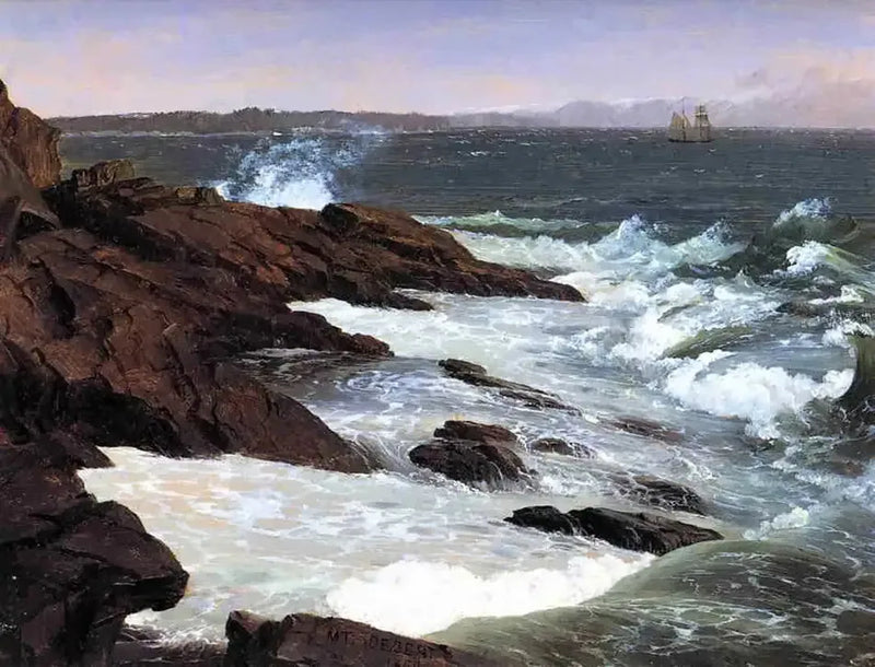 Nevoeiro ao largo de Mont Désert - Frederic Edwin Church