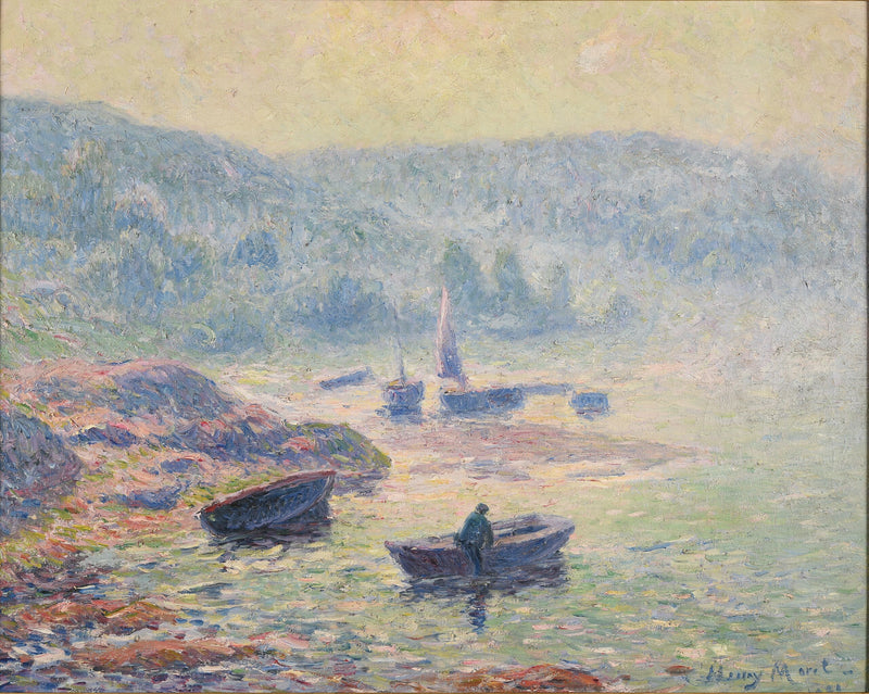 Bruma sobre o rio em Pont-Aven - Henry Moret