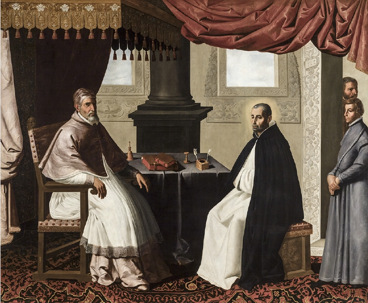 Bruno di Segni com Urbano II - Francisco de Zurbarán