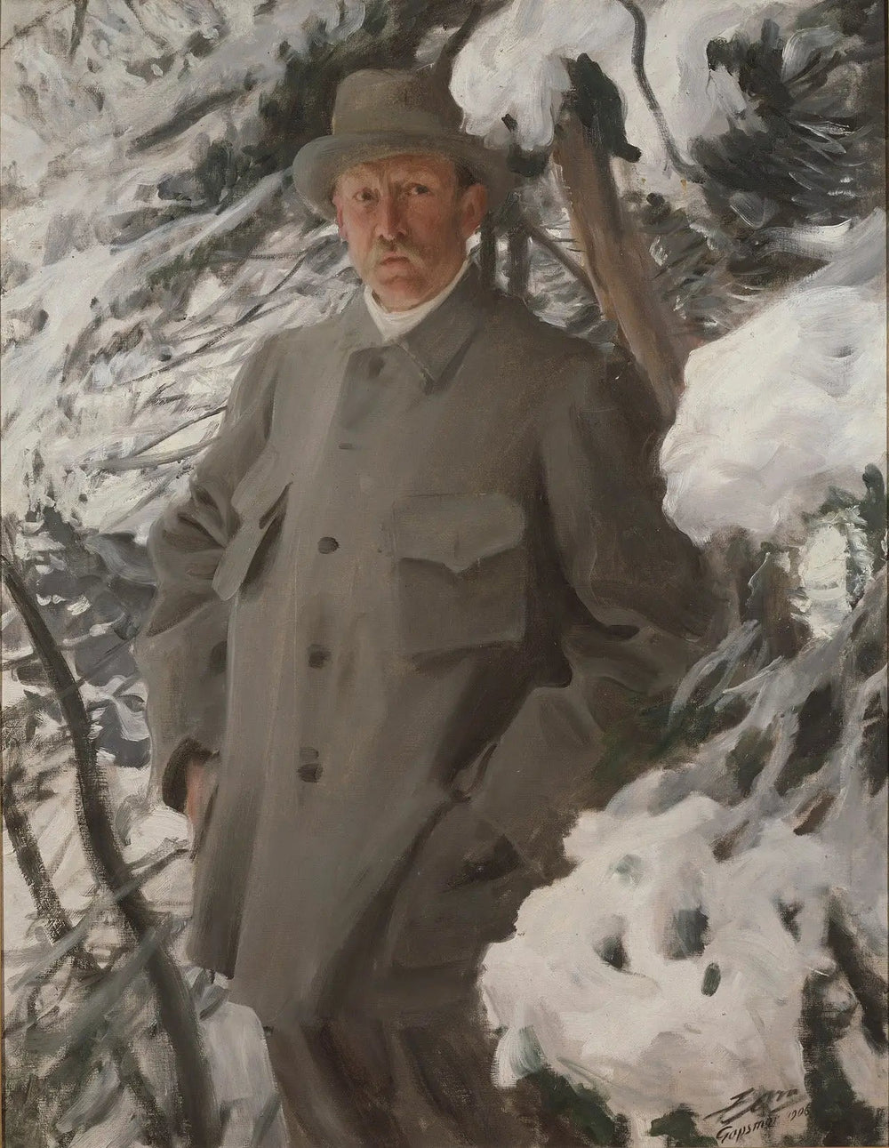 Bruno Liljefors - Anders Zorn image 1 reproduction de peinture à l’huile
