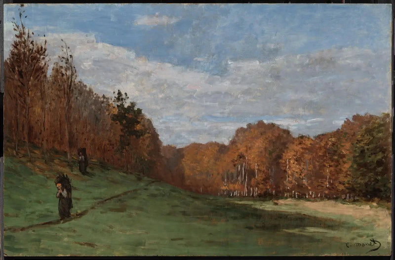 Os Lenhadores à beira da floresta W18 - Claude Monet