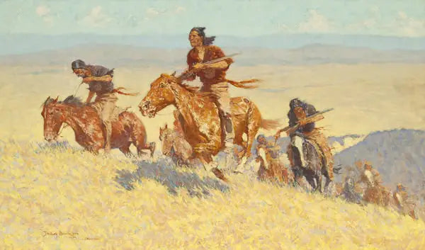 Buffalo Runners - Bacia de Big Horn - Frederic Remington
