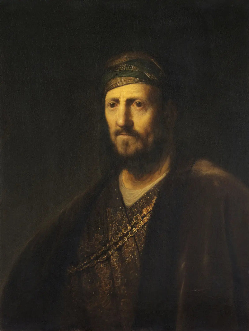 Busto de homem em traje oriental - Rembrandt