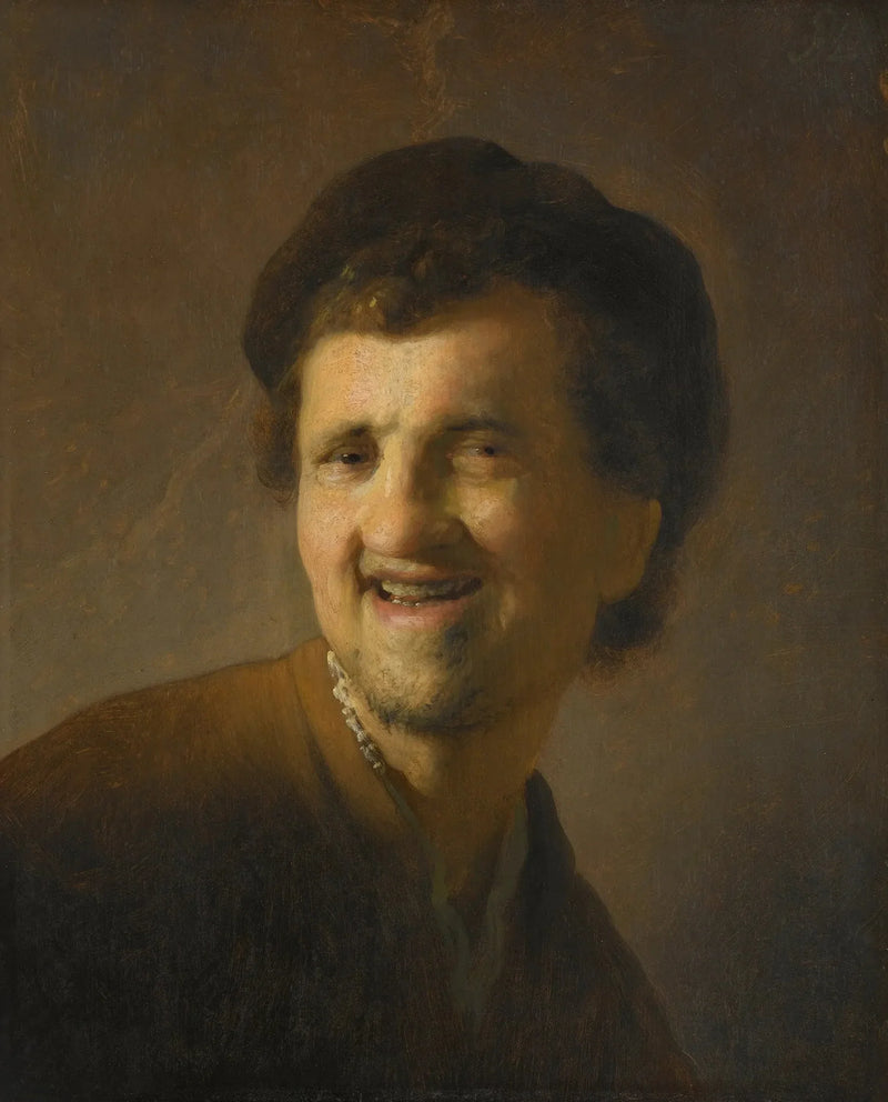 Busto de um jovem homem sorridente - Rembrandt