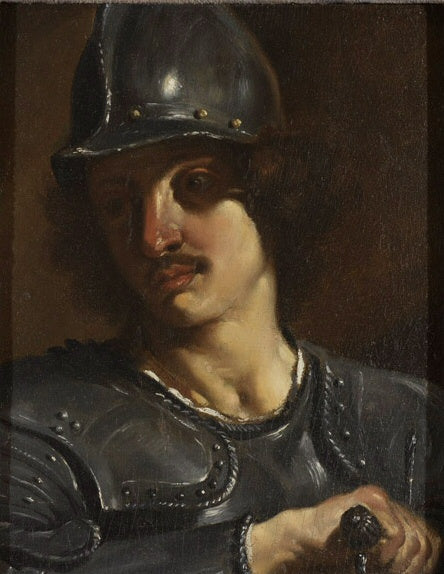 Busto de um soldado em armadura - Guercino
