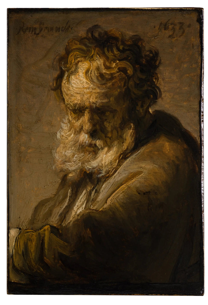 Busto de um velho homem barbudo - Rembrandt