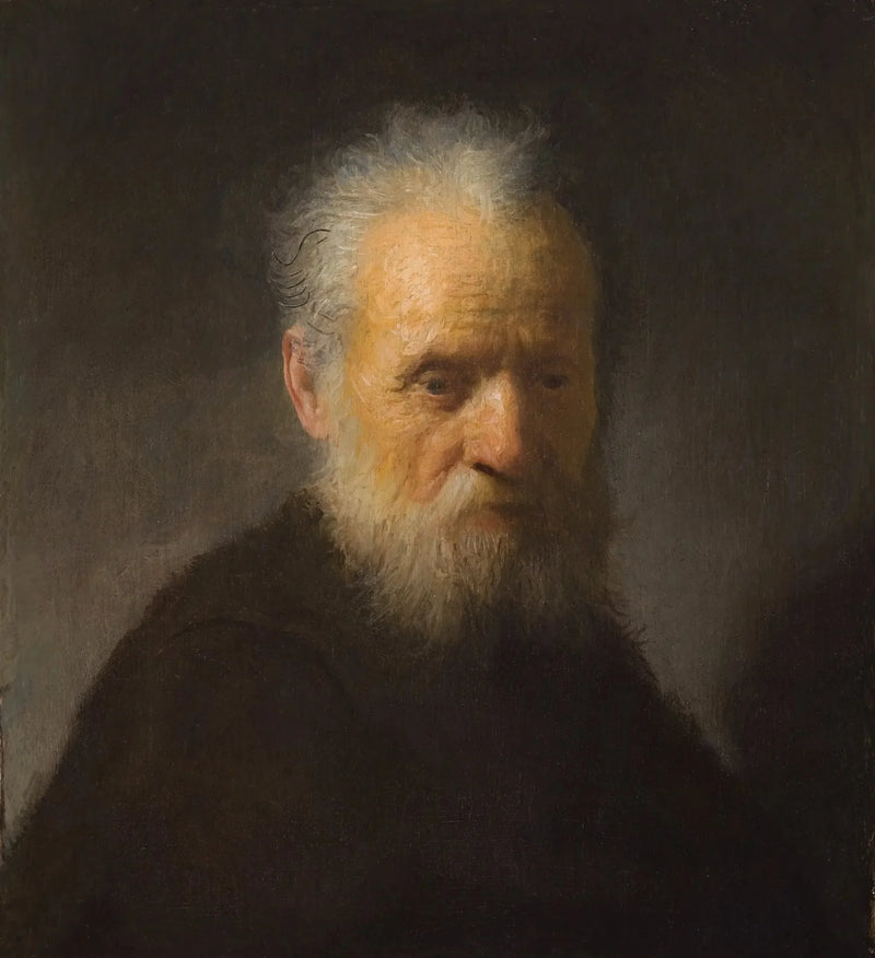 Busto de um velho homem barbudo - Rembrandt