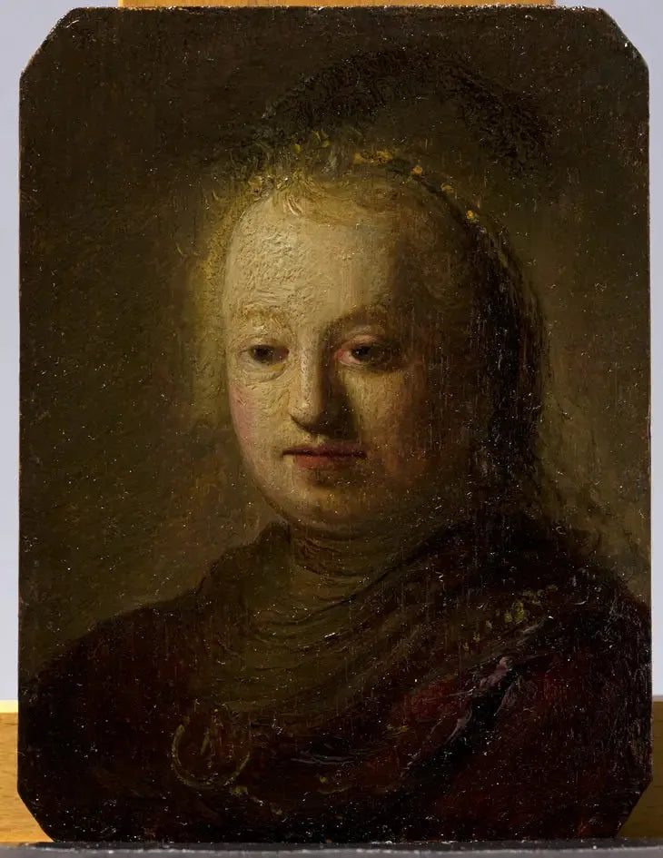 Buste d'une fille - Rembrandt image 1 copie de tableau peinte à la main