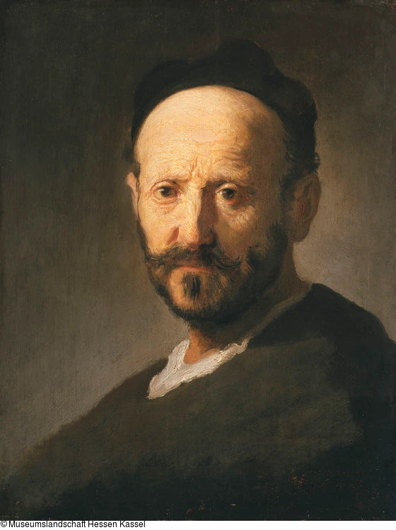 Busto de homem com um boné - Rembrandt
