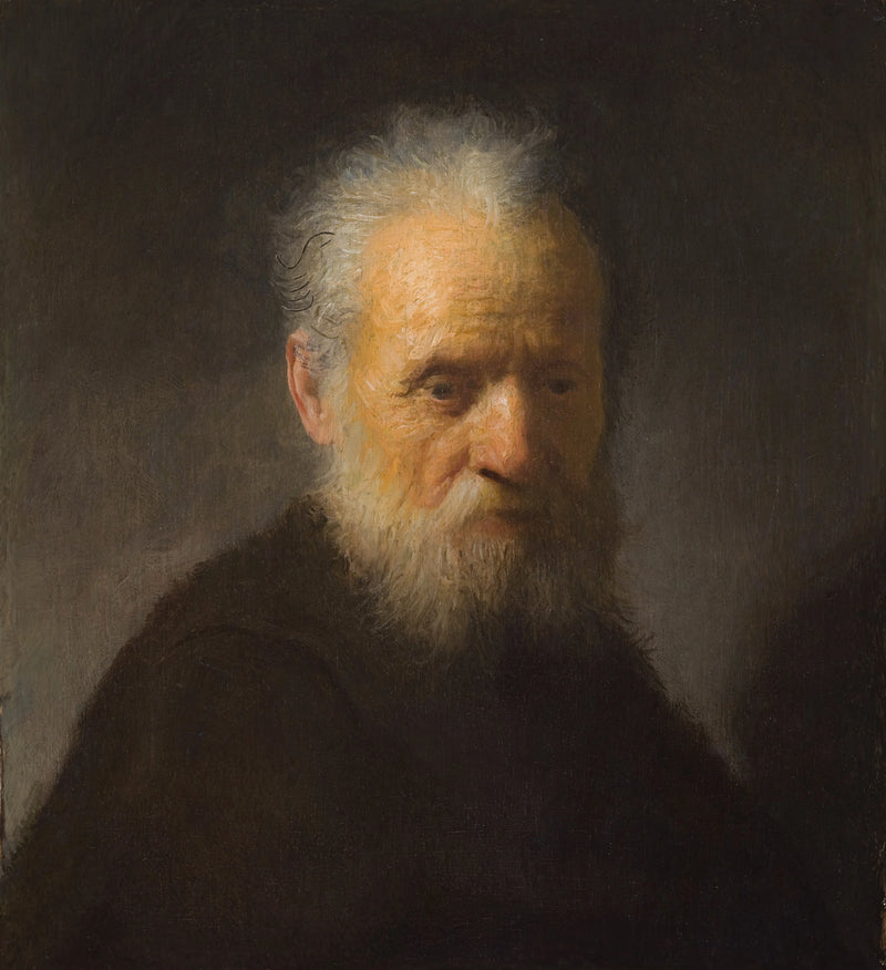 Busto de um velho homem barbudo - Rembrandt