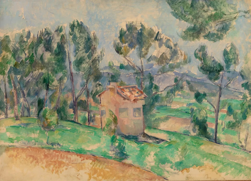 Cabana de caça na Provença - Paul Cézanne