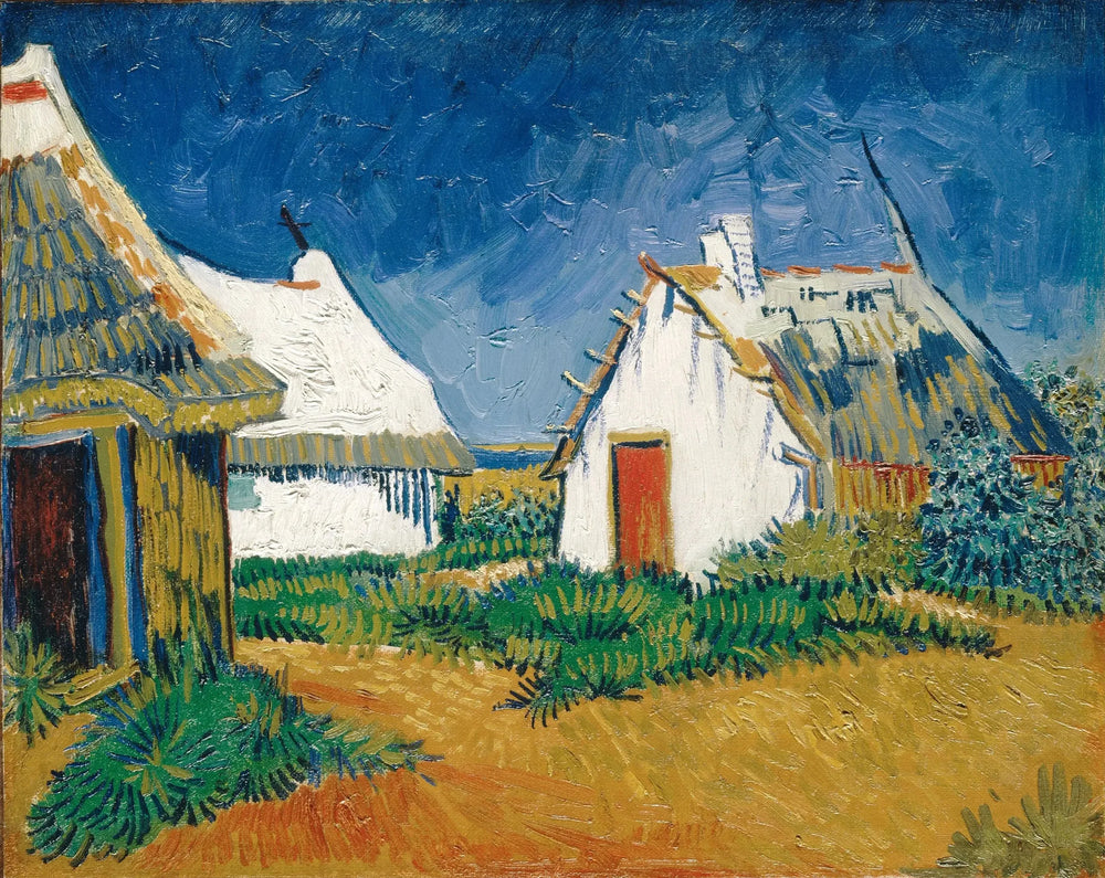 Cabanes blanches aux Saintes-Maries - Vincent van Gogh image 1 reproduction réalisée par Alpha Reproduction