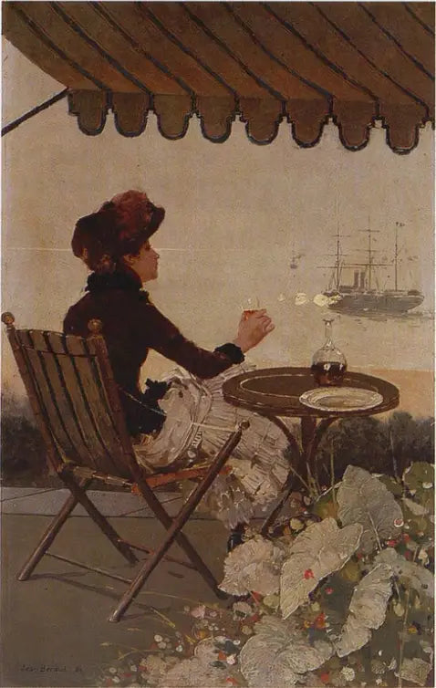 Café à beira-mar - Jean Béraud