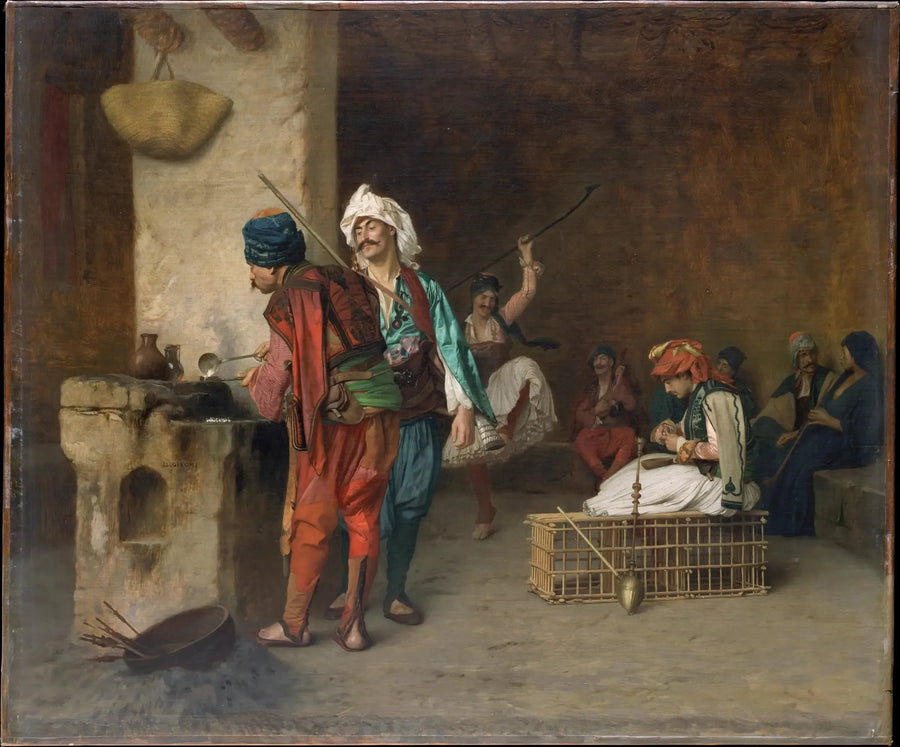 Café House, O Cairo (Lançando Balas) - Jean-Léon Gérôme
