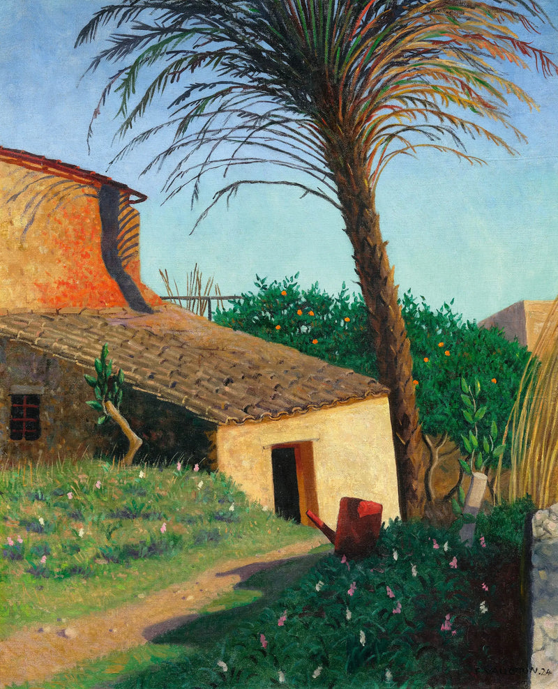Cagnes, a palmeira - Félix Vallotton