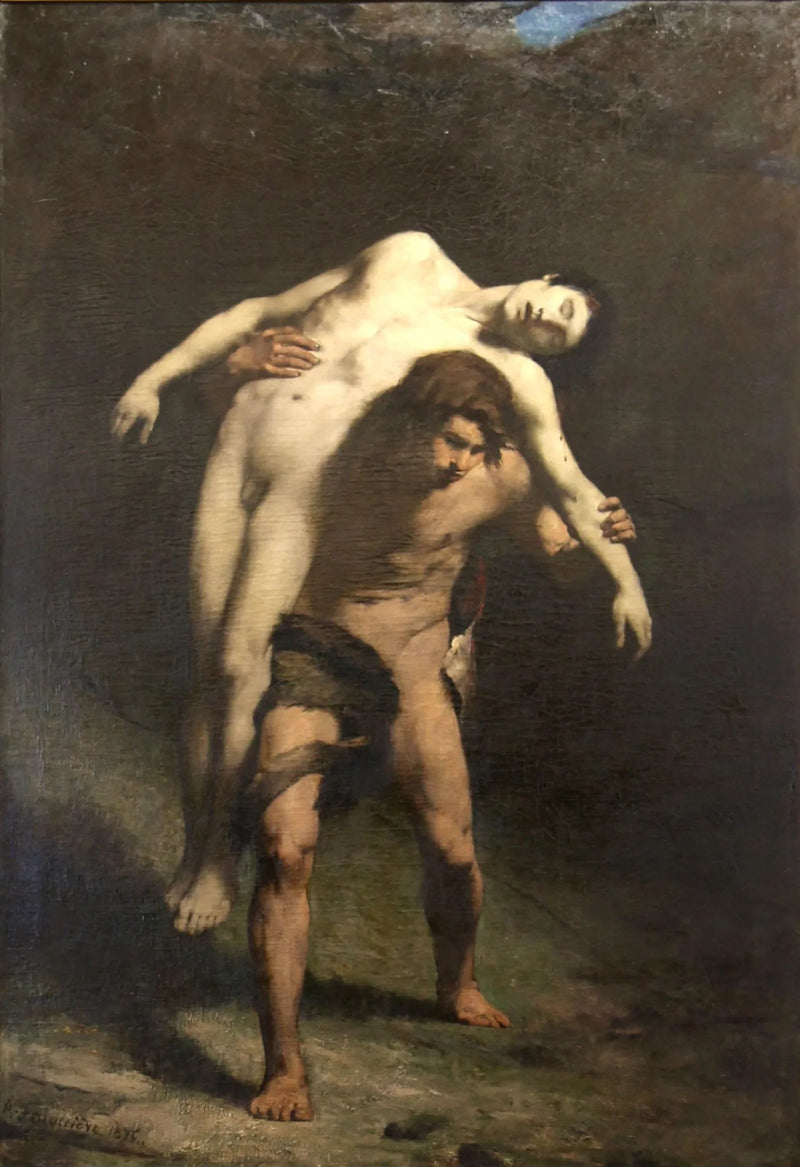 Caïn portant le corps d'Abel - Alexandre Falguière