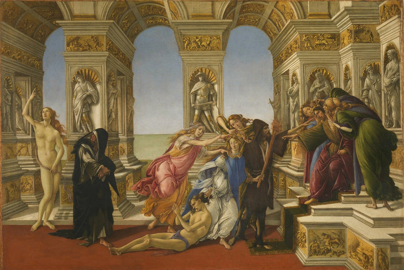 A Calúnia de Apeles - Sandro Botticelli